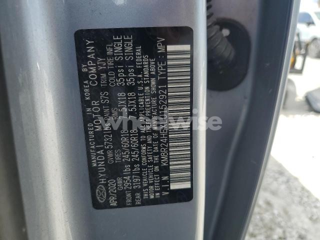 Photo 5 of 2020 HYUNDAI PALISADE SEL (VIN KM8R24HEXLU152921)