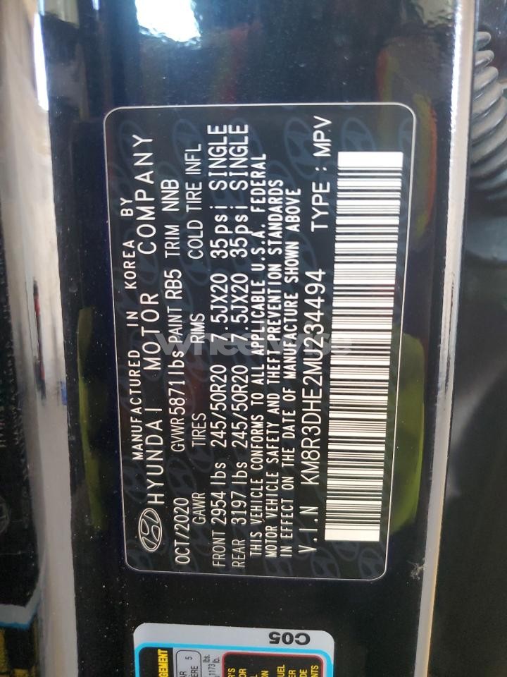 Photo 14 of 2021 HYUNDAI PALISADE SEL (VIN KM8R3DHE2MU234494)