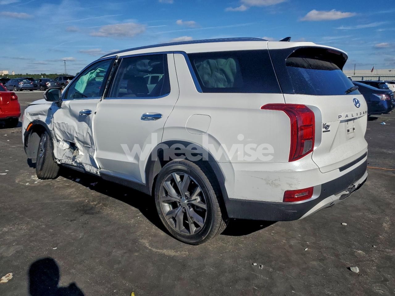 Photo 2 of 2022 HYUNDAI PALISADE SEL (VIN KM8R44HE6NU376541)