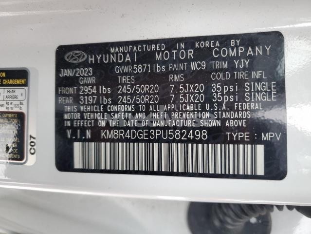 Photo 13 of 2023 HYUNDAI PALISADE SEL PREMIUM (VIN KM8R4DGE3PU582498)