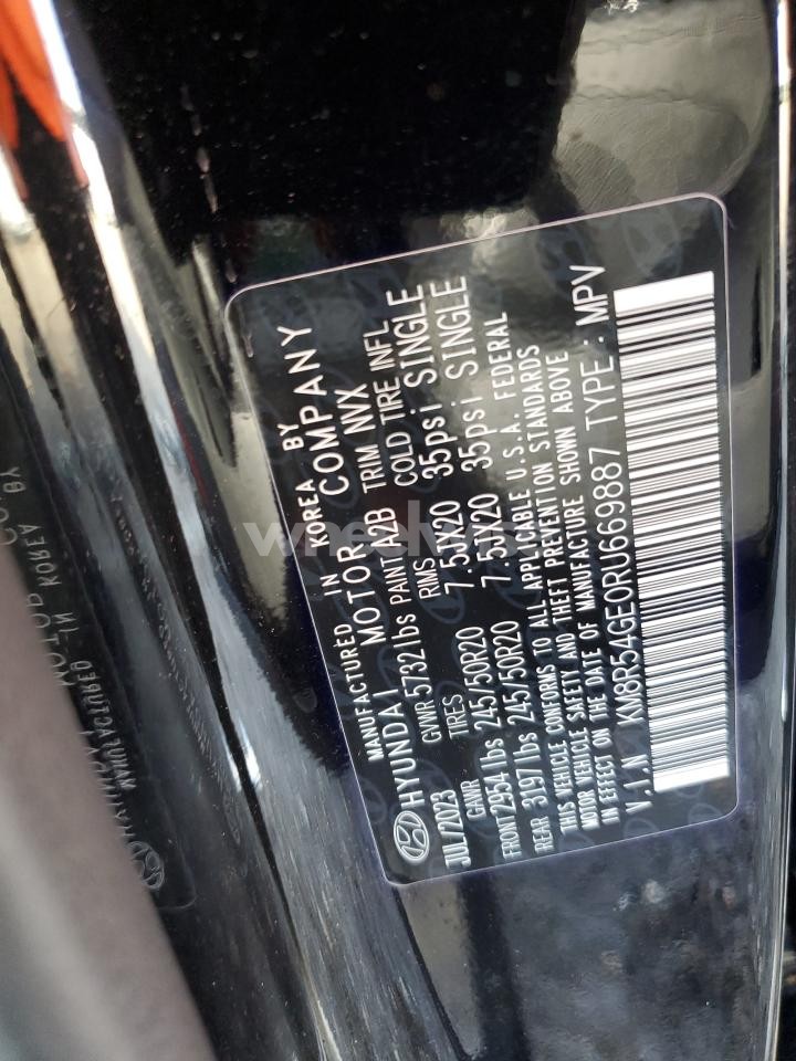 Photo 14 of 2024 HYUNDAI PALISADE LIMITED (VIN KM8R54GE0RU669887)