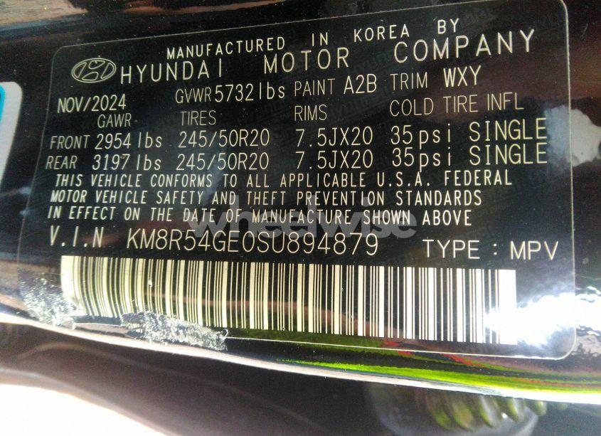 Photo 9 of 2025 Hyundai Palisade LIMITED (VIN KM8R54GE0SU894879)