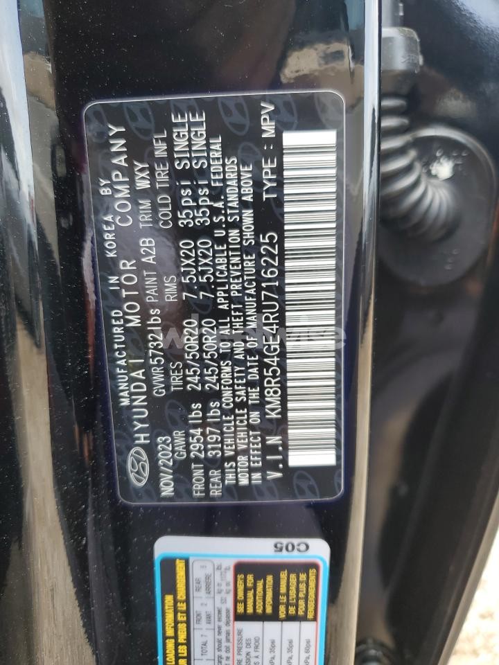 Photo 14 of 2024 HYUNDAI PALISADE LIMITED (VIN KM8R54GE4RU716225)