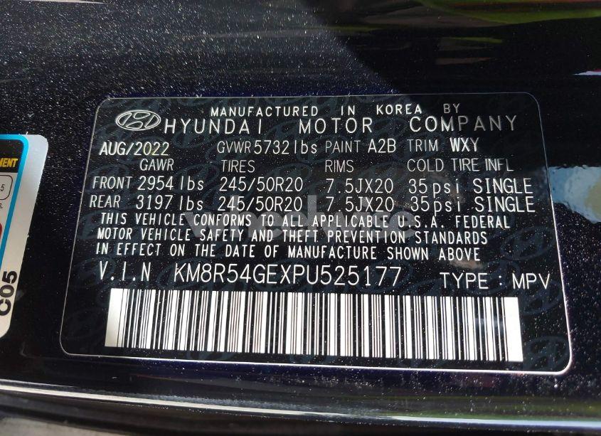 Photo 9 of 2023 Hyundai Palisade LIMITED (VIN KM8R54GEXPU525177)