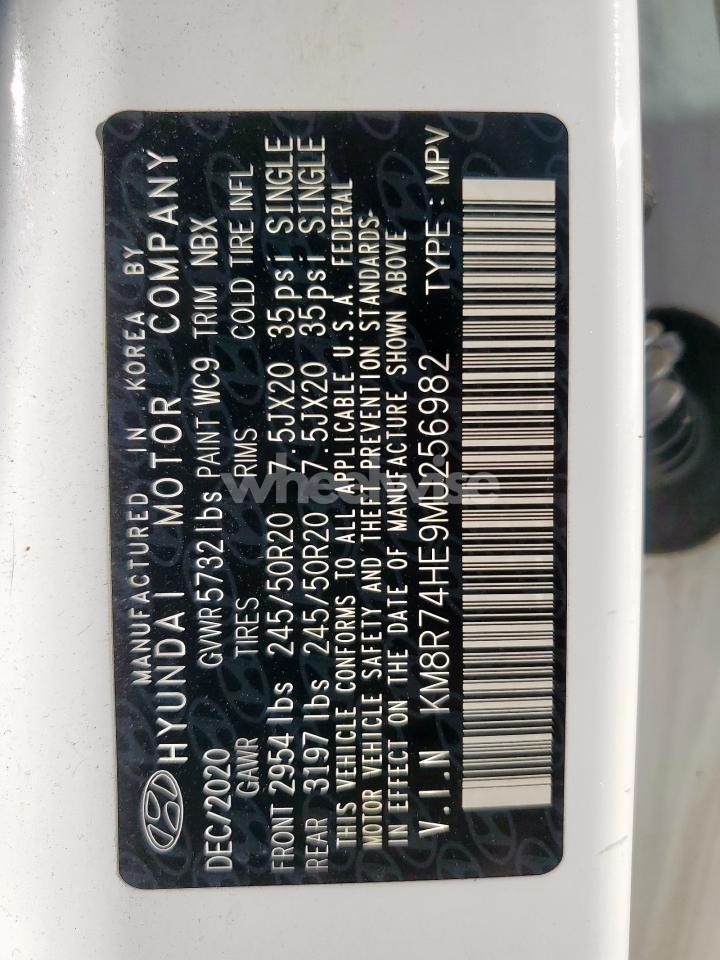 Photo 13 of 2021 HYUNDAI PALISADE CALLIGRAPHY (VIN KM8R74HE9MU256982)