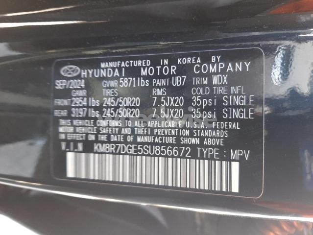 Photo 7 of 2025 HYUNDAI PALISADE CALLIGRAPHY (VIN KM8R7DGE5SU856672)