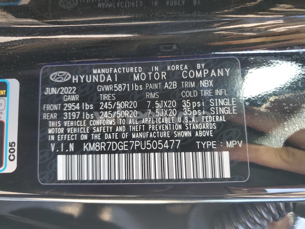 Photo 13 of 2023 HYUNDAI PALISADE CALLIGRAPHY (VIN KM8R7DGE7PU505477)
