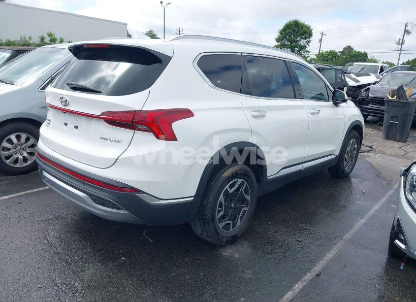 Photo 4 of 2022 Hyundai Santa FE HYBRID BLUE (VIN KM8S2DA15NU026333)