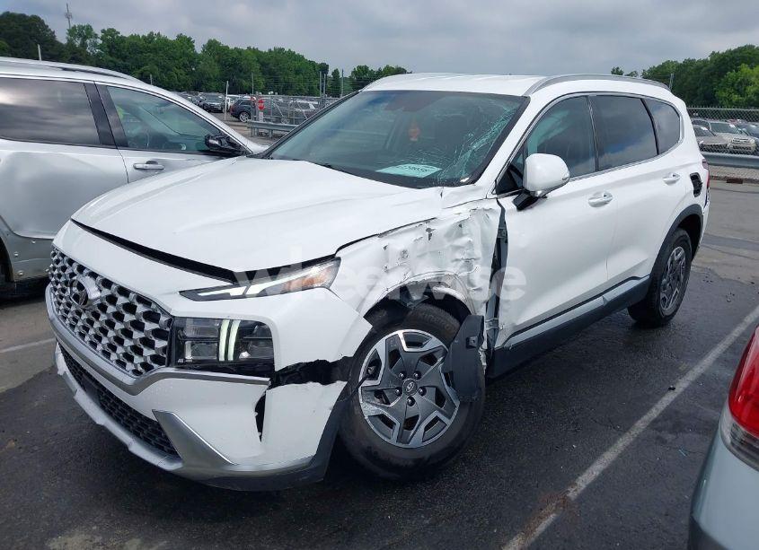 Photo 6 of 2022 Hyundai Santa FE HYBRID BLUE (VIN KM8S2DA15NU026333)