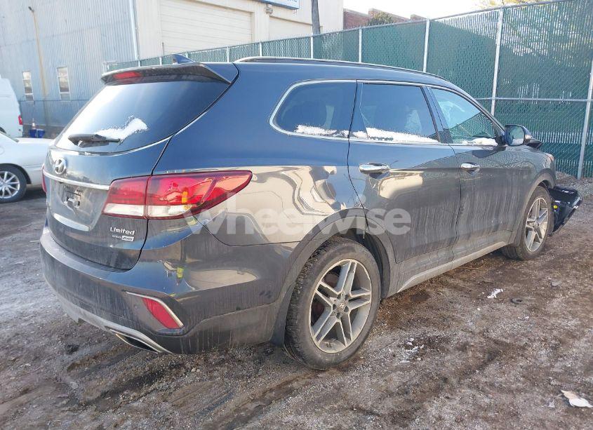 Photo 4 of 2017 Hyundai Santa FE LIMITED ULTIMATE (VIN KM8SRDHF3HU251531)