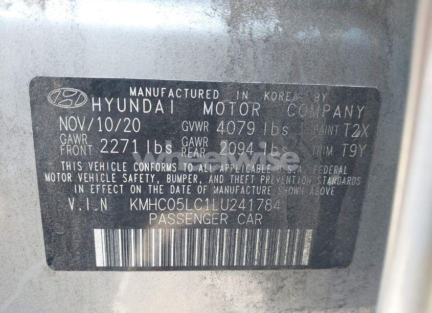 Photo 9 of 2020 Hyundai Ioniq HYBRID LIMITED (VIN KMHC05LC1LU241784)