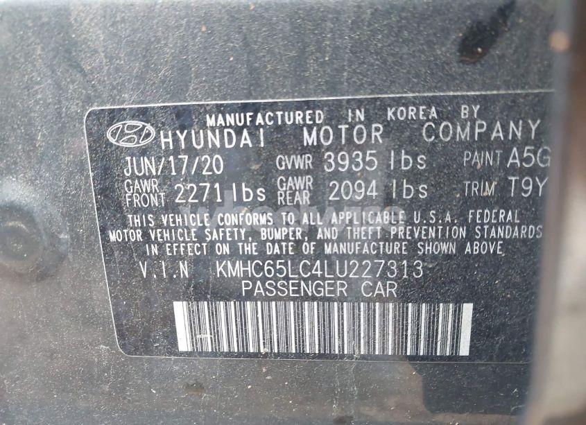 Photo 9 of 2020 Hyundai Ioniq HYBRID BLUE (VIN KMHC65LC4LU227313)