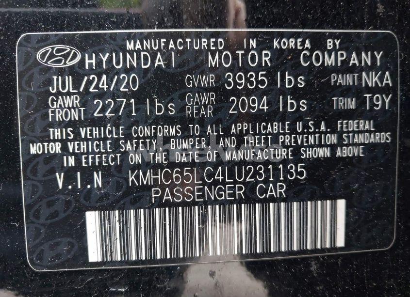 Photo 9 of 2020 Hyundai Ioniq HYBRID BLUE (VIN KMHC65LC4LU231135)