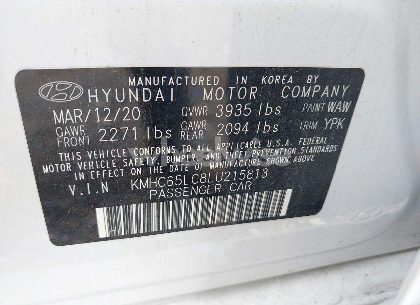 Photo 9 of 2020 Hyundai Ioniq HYBRID BLUE (VIN KMHC65LC8LU215813)