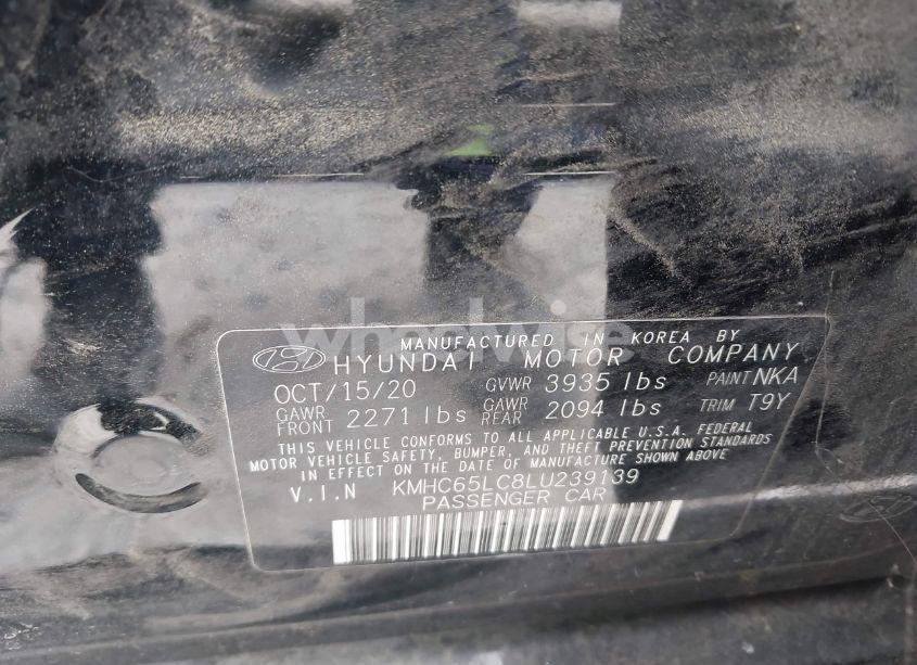 Photo 9 of 2020 Hyundai Ioniq HYBRID BLUE (VIN KMHC65LC8LU239139)