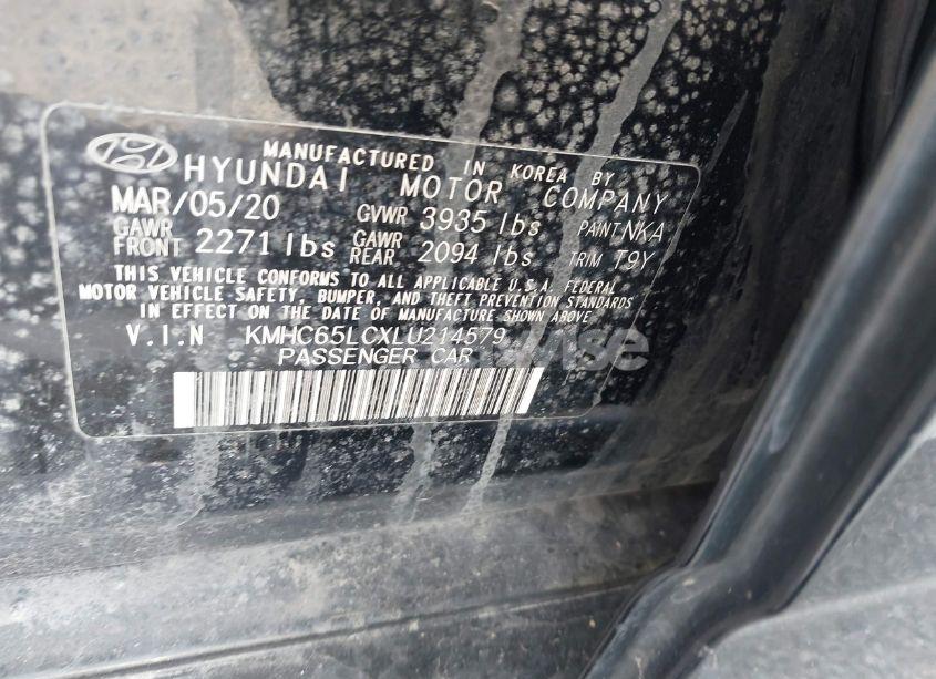 Photo 9 of 2020 Hyundai Ioniq HYBRID BLUE (VIN KMHC65LCXLU214579)