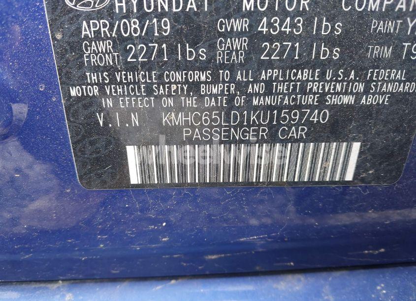 Photo 9 of 2019 Hyundai Ioniq PLUG-IN HYBRID (VIN KMHC65LD1KU159740)