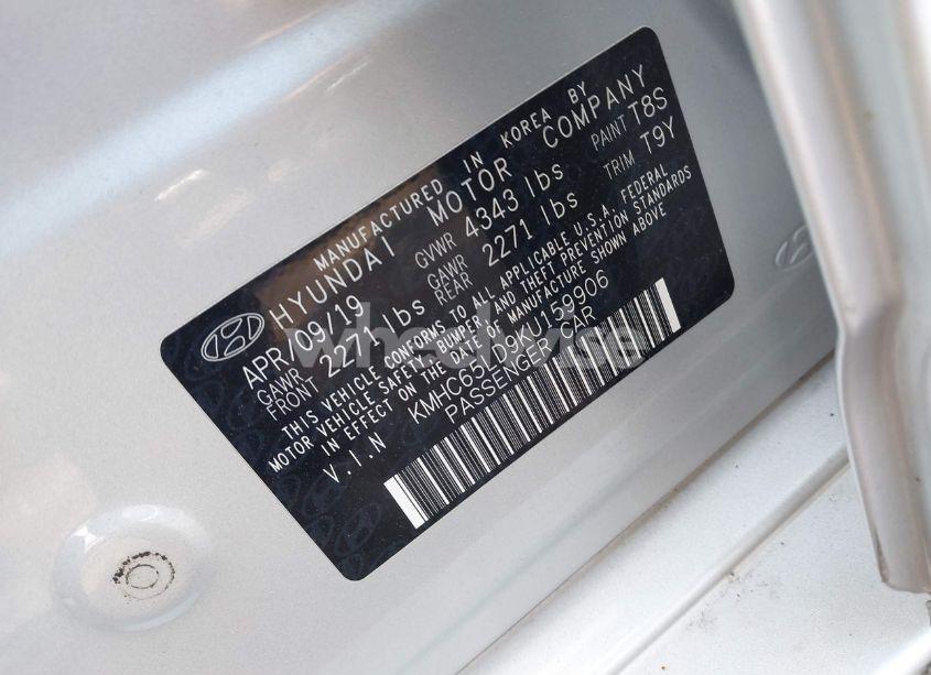 Photo 9 of 2019 Hyundai Ioniq PLUG-IN HYBRID (VIN KMHC65LD9KU159906)