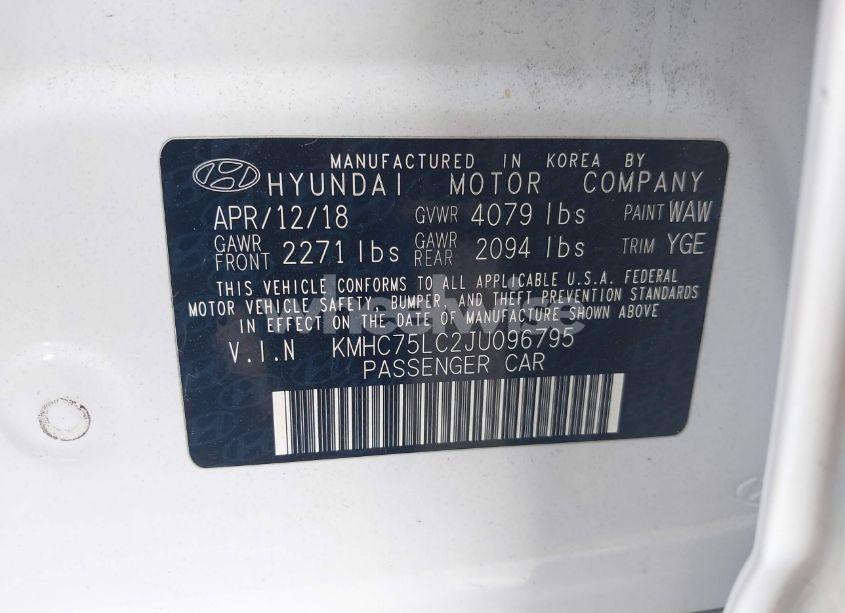 Photo 9 of 2018 Hyundai Ioniq HYBRID SEL (VIN KMHC75LC2JU096795)