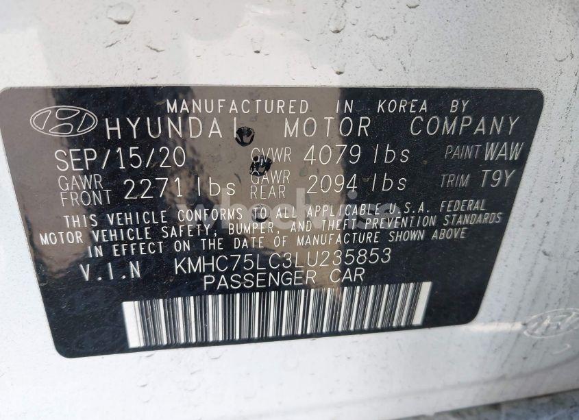 Photo 9 of 2020 Hyundai Ioniq HYBRID SE (VIN KMHC75LC3LU235853)