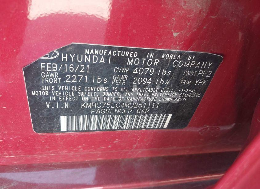 Photo 9 of 2021 Hyundai Ioniq HYBRID SE (VIN KMHC75LC4MU251111)