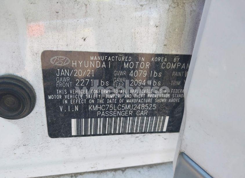 Photo 9 of 2021 Hyundai Ioniq HYBRID SE (VIN KMHC75LC5MU248525)