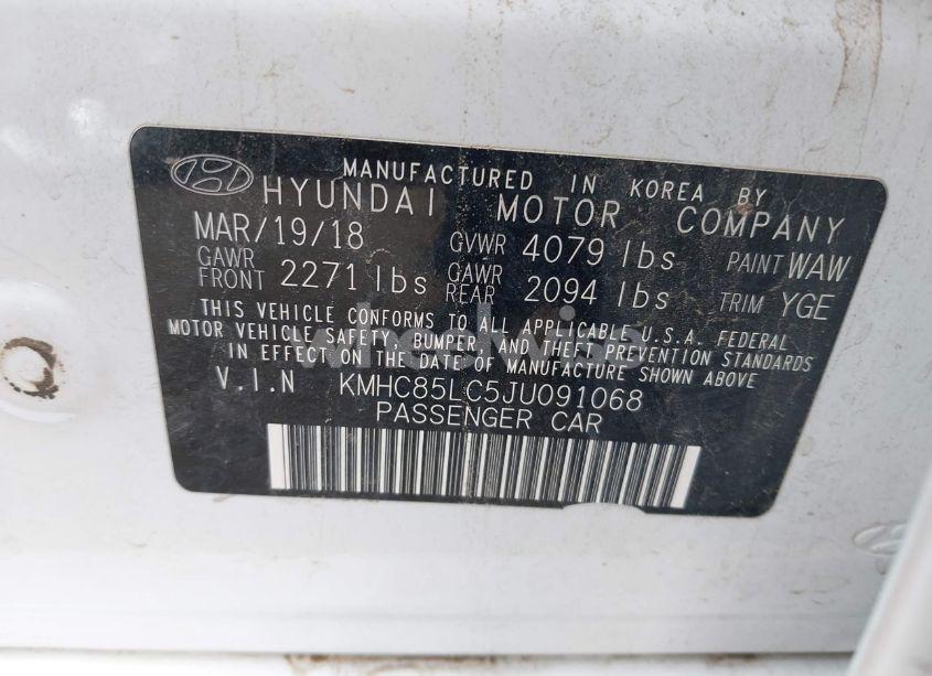 Photo 9 of 2018 Hyundai Ioniq HYBRID LIMITED (VIN KMHC85LC5JU091068)