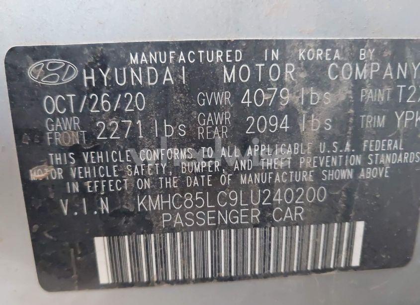 Photo 9 of 2020 Hyundai Ioniq HYBRID SEL (VIN KMHC85LC9LU240200)