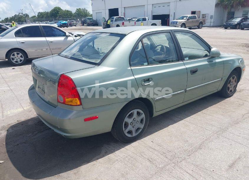 Photo 4 of 2004 Hyundai Accent GL (VIN KMHCG45C54U540120)