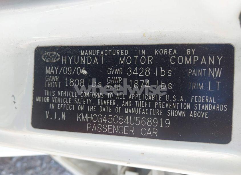 Photo 9 of 2004 Hyundai Accent GL (VIN KMHCG45C54U568919)