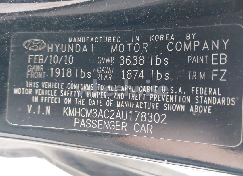 Photo 9 of 2010 Hyundai Accent GS (VIN KMHCM3AC2AU178302)