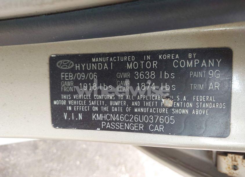 Photo 9 of 2006 Hyundai Accent GLS (VIN KMHCN46C26U037605)