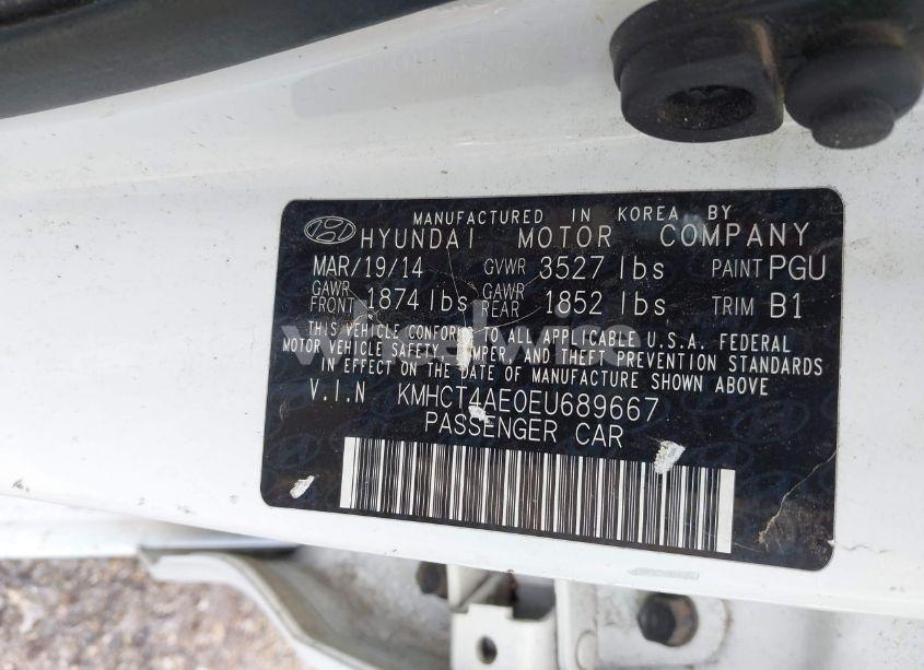 Photo 9 of 2014 Hyundai Accent GLS (VIN KMHCT4AE0EU689667)