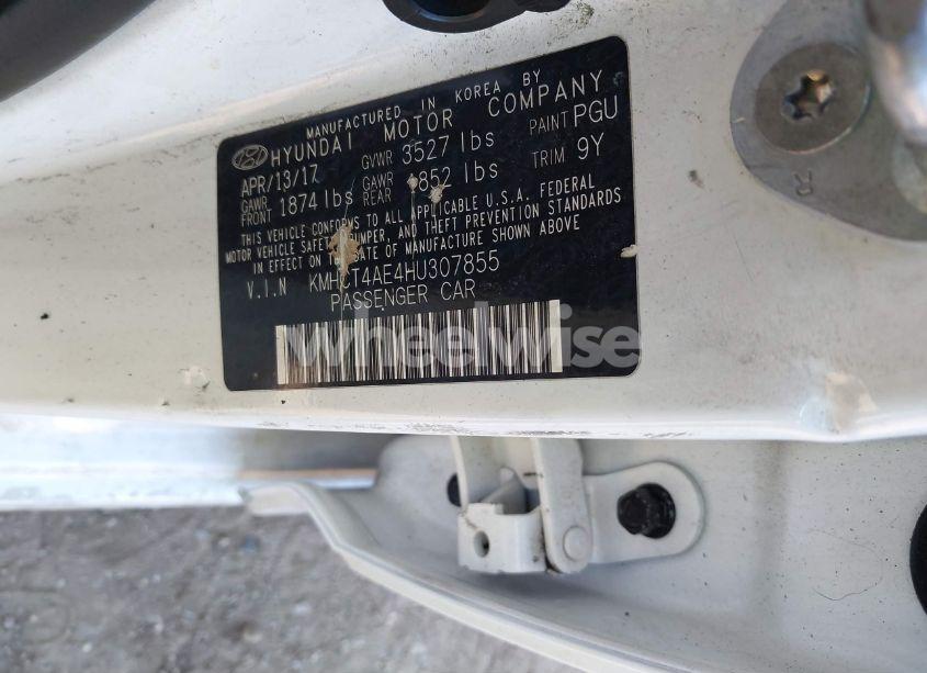 Photo 9 of 2017 Hyundai Accent SE (VIN KMHCT4AE4HU307855)