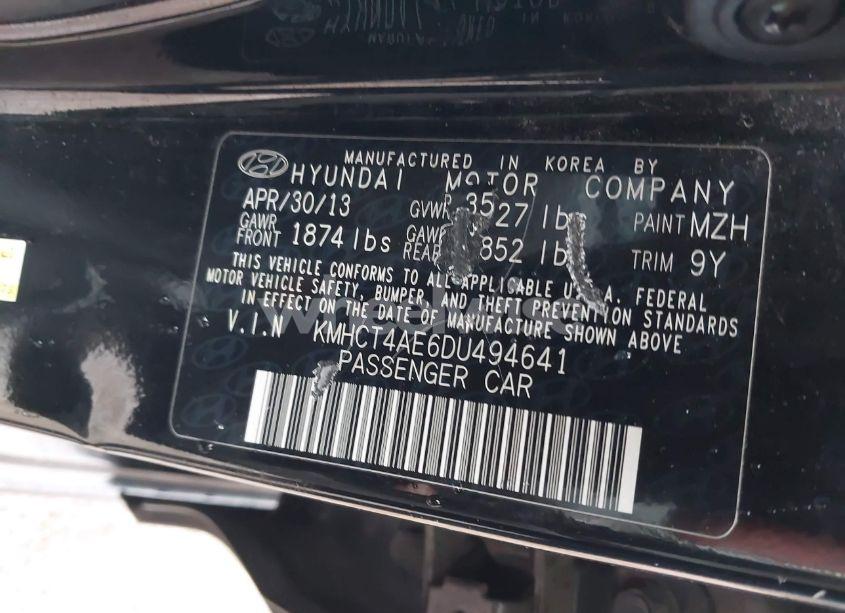 Photo 9 of 2013 Hyundai Accent GLS (VIN KMHCT4AE6DU494641)