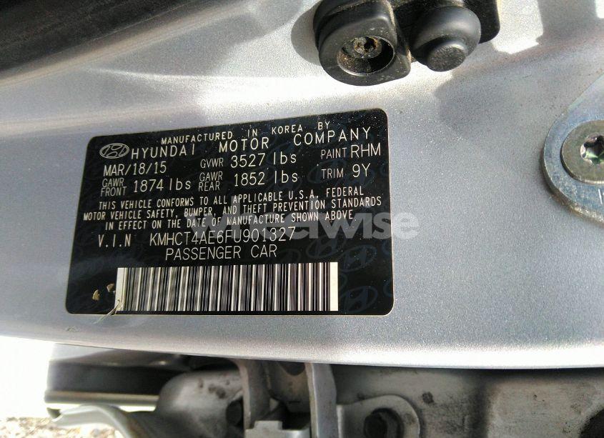 Photo 9 of 2015 Hyundai Accent GLS (VIN KMHCT4AE6FU901327)