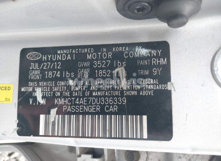 Photo 9 of 2013 Hyundai Accent GLS (VIN KMHCT4AE7DU336339)