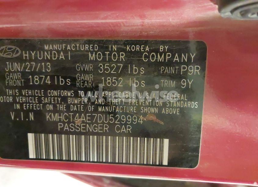 Photo 9 of 2013 Hyundai Accent GLS (VIN KMHCT4AE7DU529994)