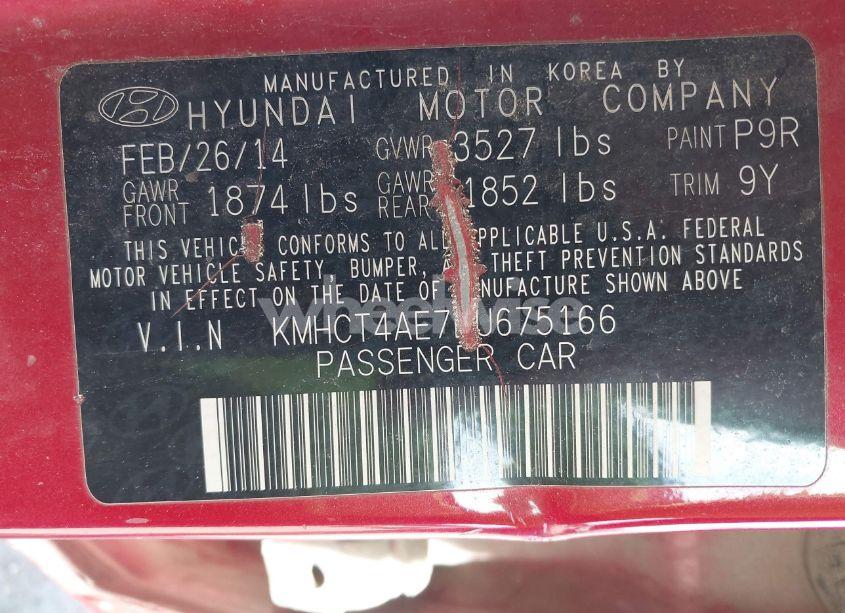 Photo 9 of 2014 Hyundai Accent GLS (VIN KMHCT4AE7EU675166)