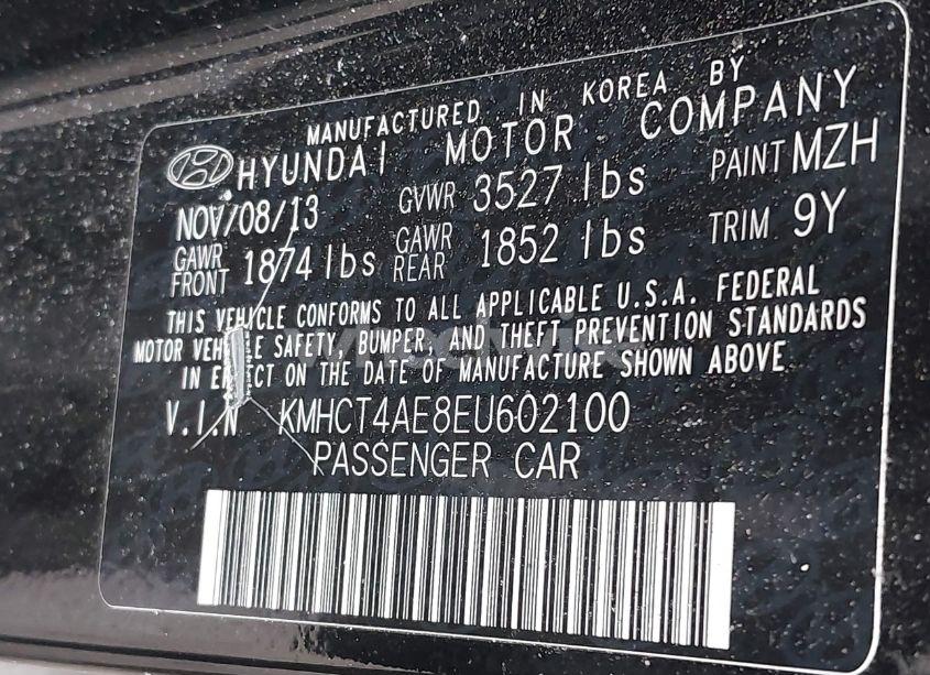 Photo 9 of 2014 Hyundai Accent GLS (VIN KMHCT4AE8EU602100)