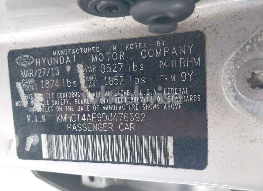 Photo 9 of 2013 Hyundai Accent GLS (VIN KMHCT4AE9DU476392)