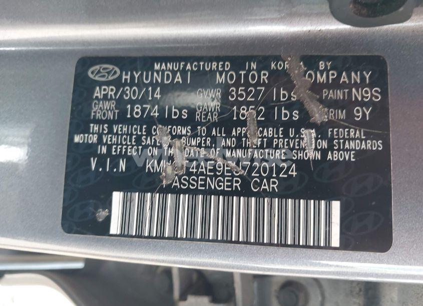 Photo 9 of 2014 Hyundai Accent GLS (VIN KMHCT4AE9EU720124)