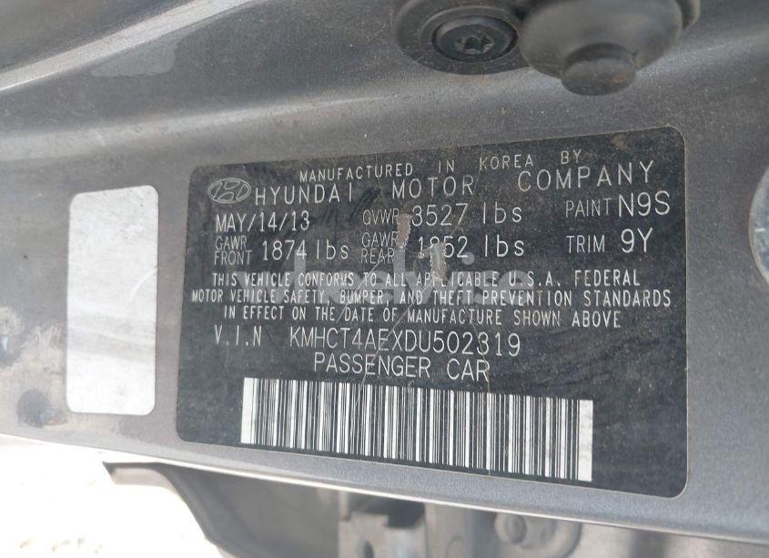 Photo 9 of 2013 Hyundai Accent GLS (VIN KMHCT4AEXDU502319)