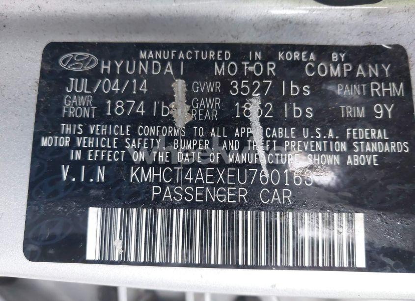 Photo 9 of 2014 Hyundai Accent GLS (VIN KMHCT4AEXEU760163)