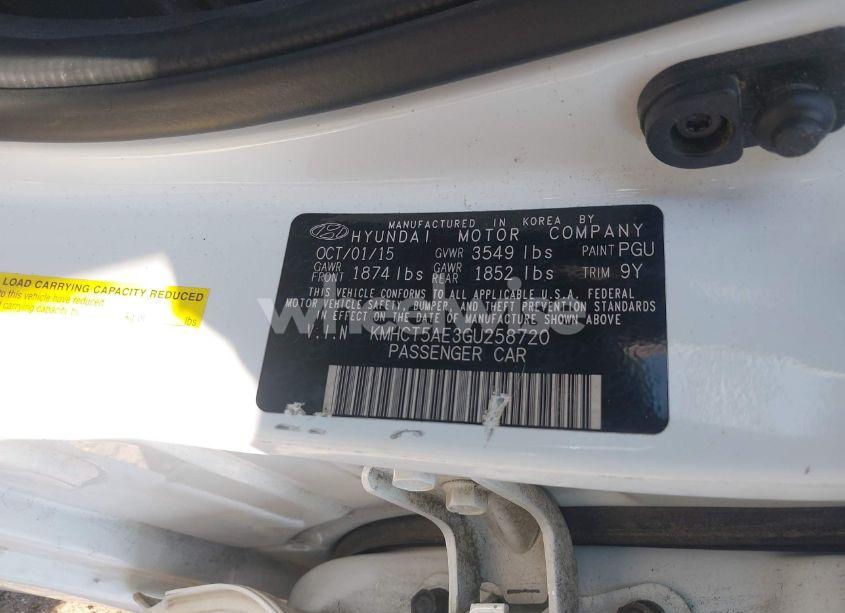 Photo 9 of 2016 Hyundai Accent SE (VIN KMHCT5AE3GU258720)