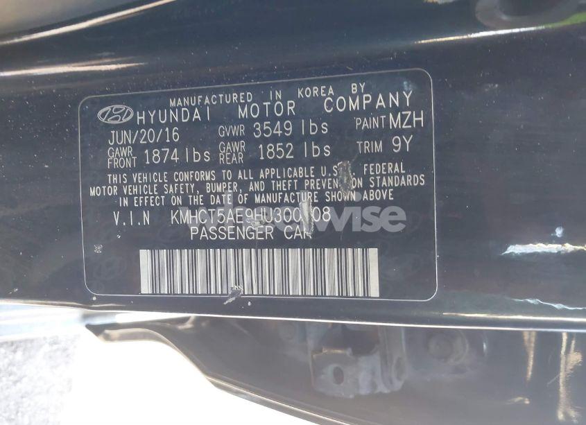 Photo 9 of 2017 Hyundai Accent SE (VIN KMHCT5AE9HU300308)