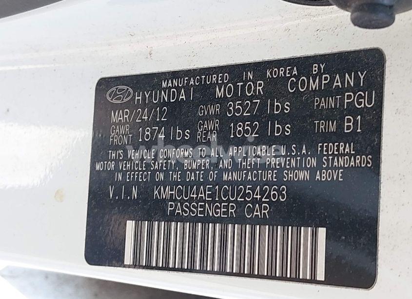 Photo 9 of 2012 Hyundai Accent GLS (VIN KMHCU4AE1CU254263)