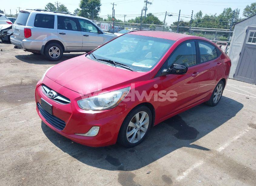 Photo 2 of 2012 Hyundai Accent GLS (VIN KMHCU4AE7CU099833)