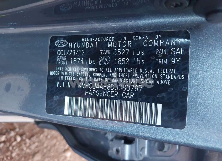 Photo 9 of 2013 Hyundai Accent GLS (VIN KMHCU4AE8DU380797)