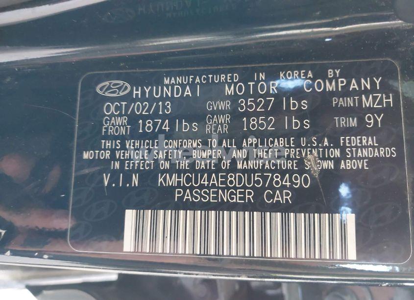 Photo 9 of 2013 Hyundai Accent GLS (VIN KMHCU4AE8DU578490)